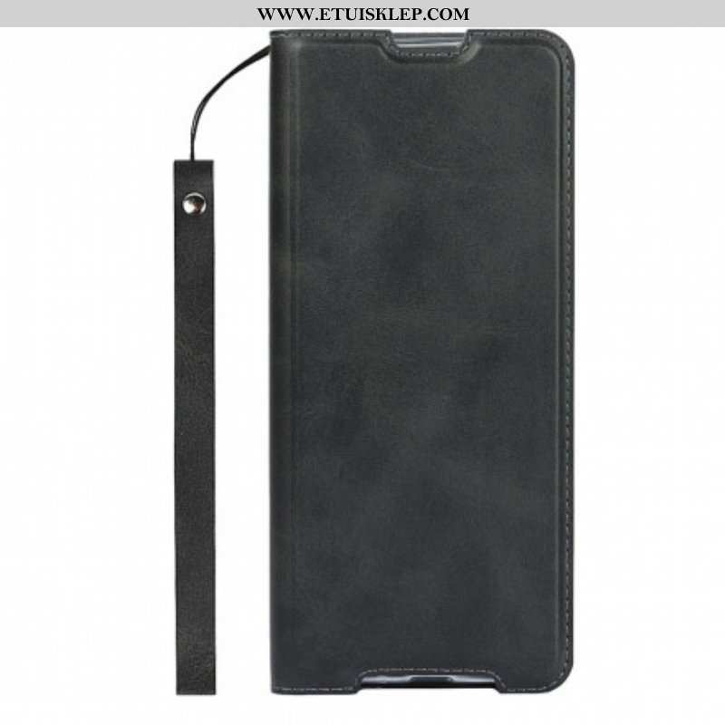 Etui Na Telefon do Sony Xperia 1 III z Łańcuch Etui Folio Klasyczne Paski Ze Sztucznej Skóry